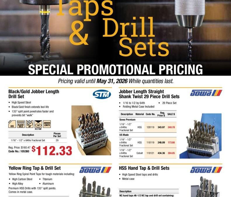 thumbnail of Tap and Drill Sets-CAD- April 2026 CADIS
